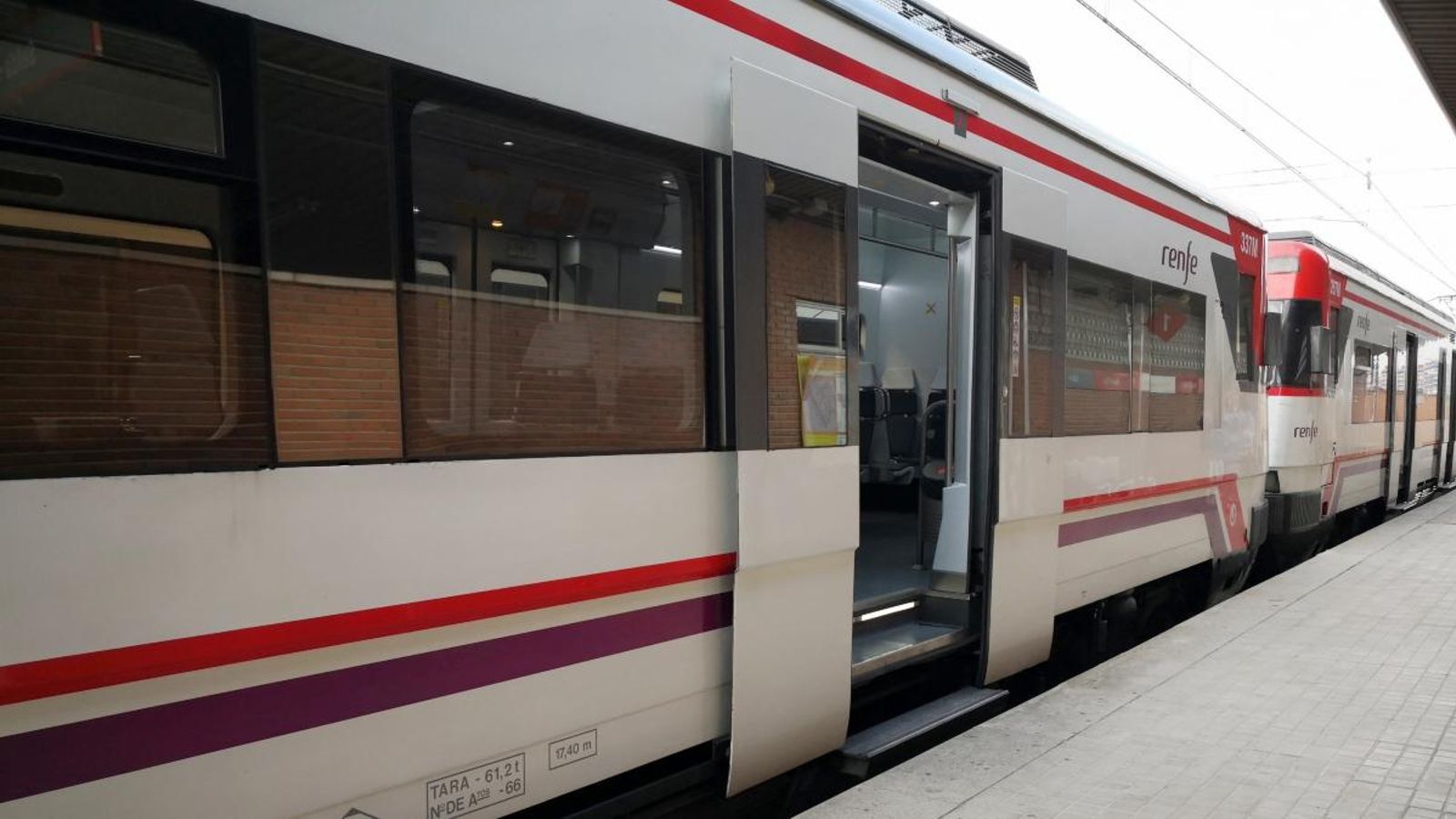 Imatge d’arxiu d'un tren de rodalia