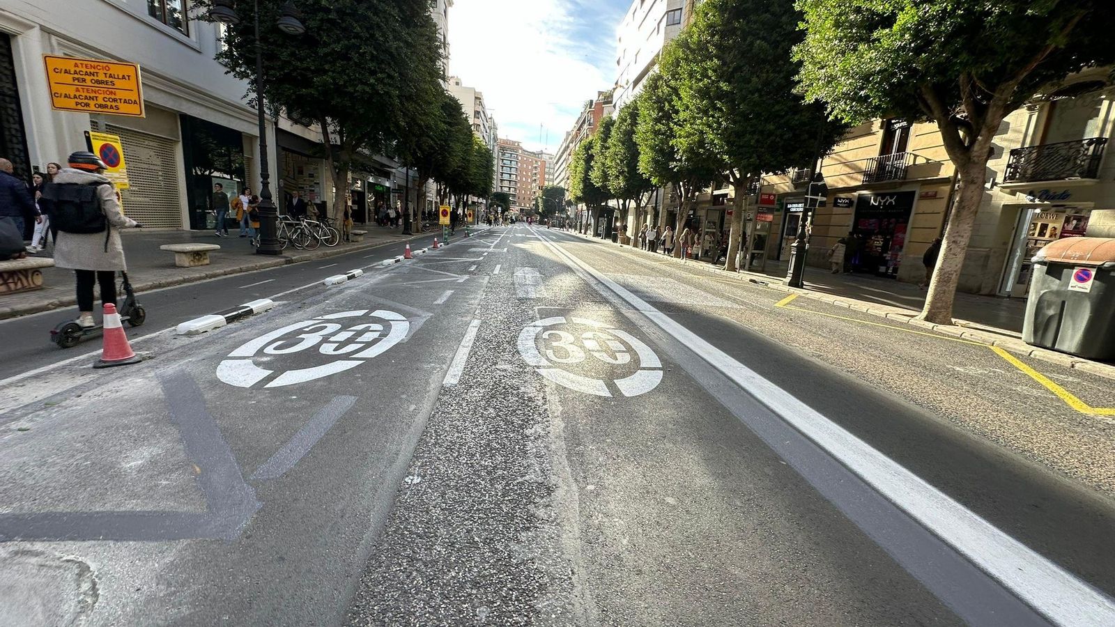 Un estudi annalitza l'evolució dels gasos contaminats al carrer Colom de València