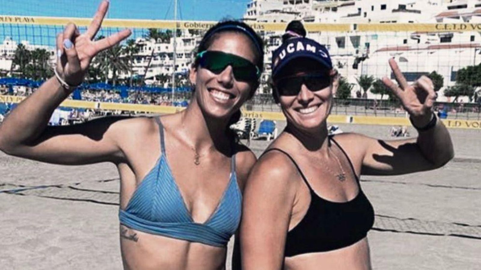 Les jugadores de vòleibol, Paula Soria i Liliana Fernández