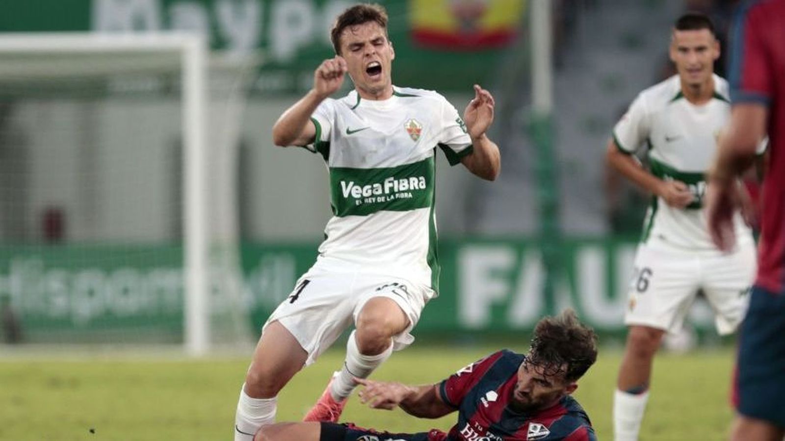 Febas, en una acció del partit