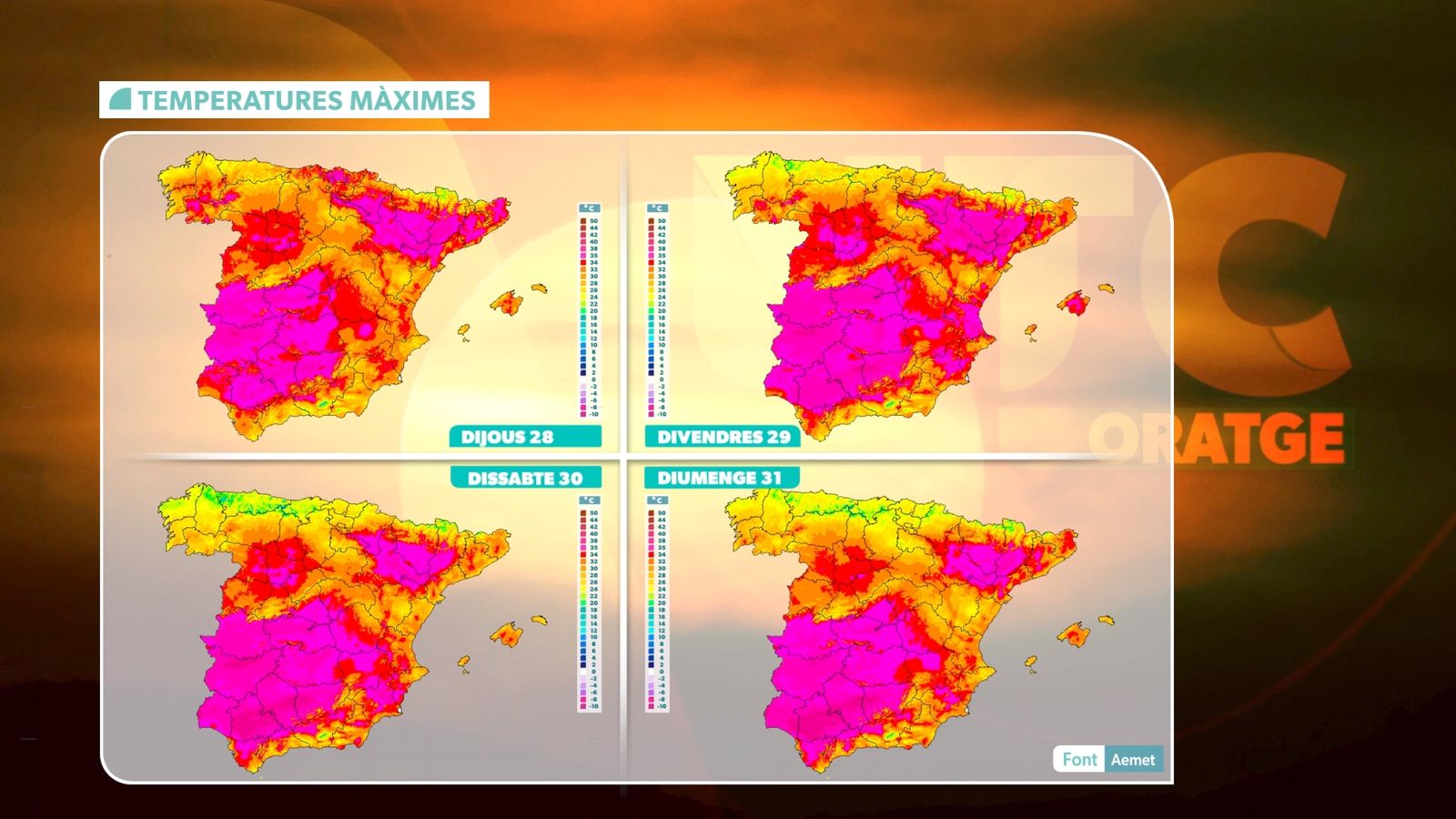 TEMPERATURES MÀXIMES