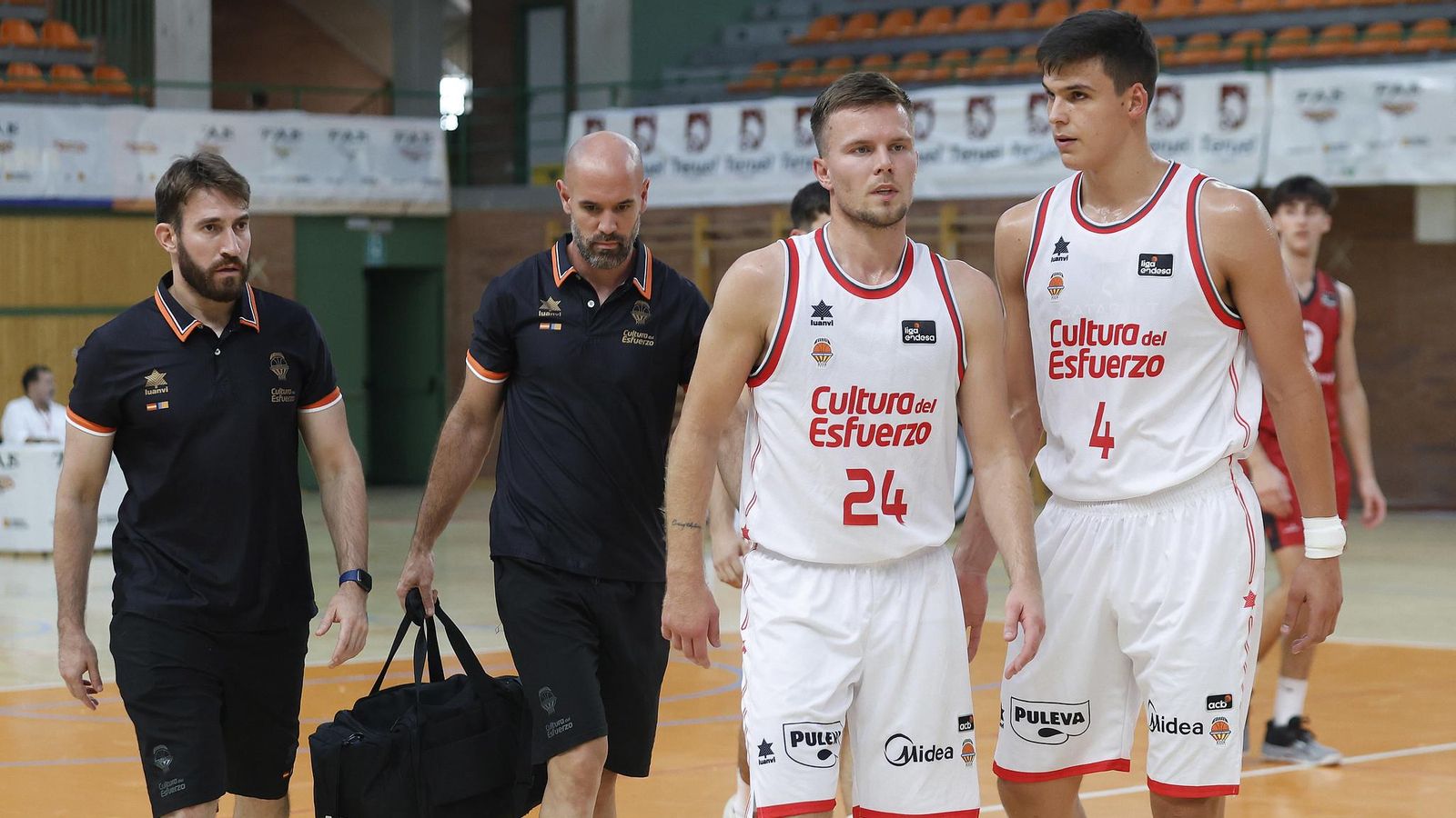 Martin Hermannsson i Jaime Pradilla, en el partit disputat a