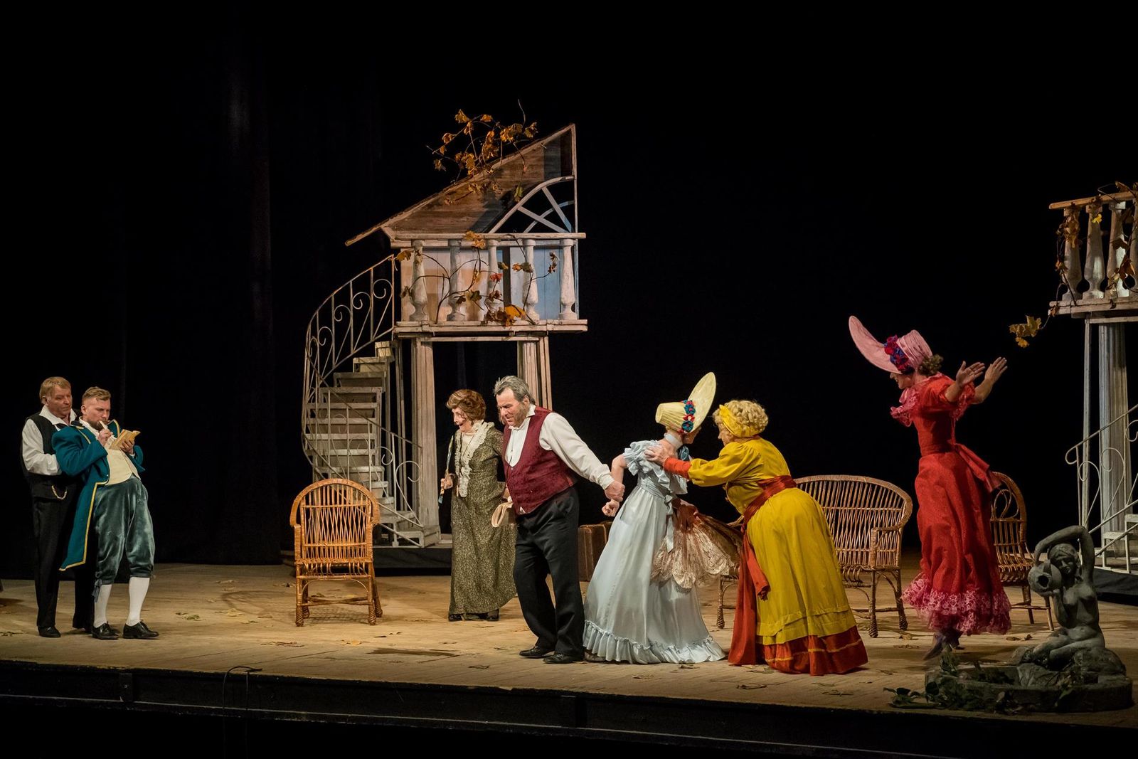 Representació d'una obra teatral a Kíiv, aquest divendres