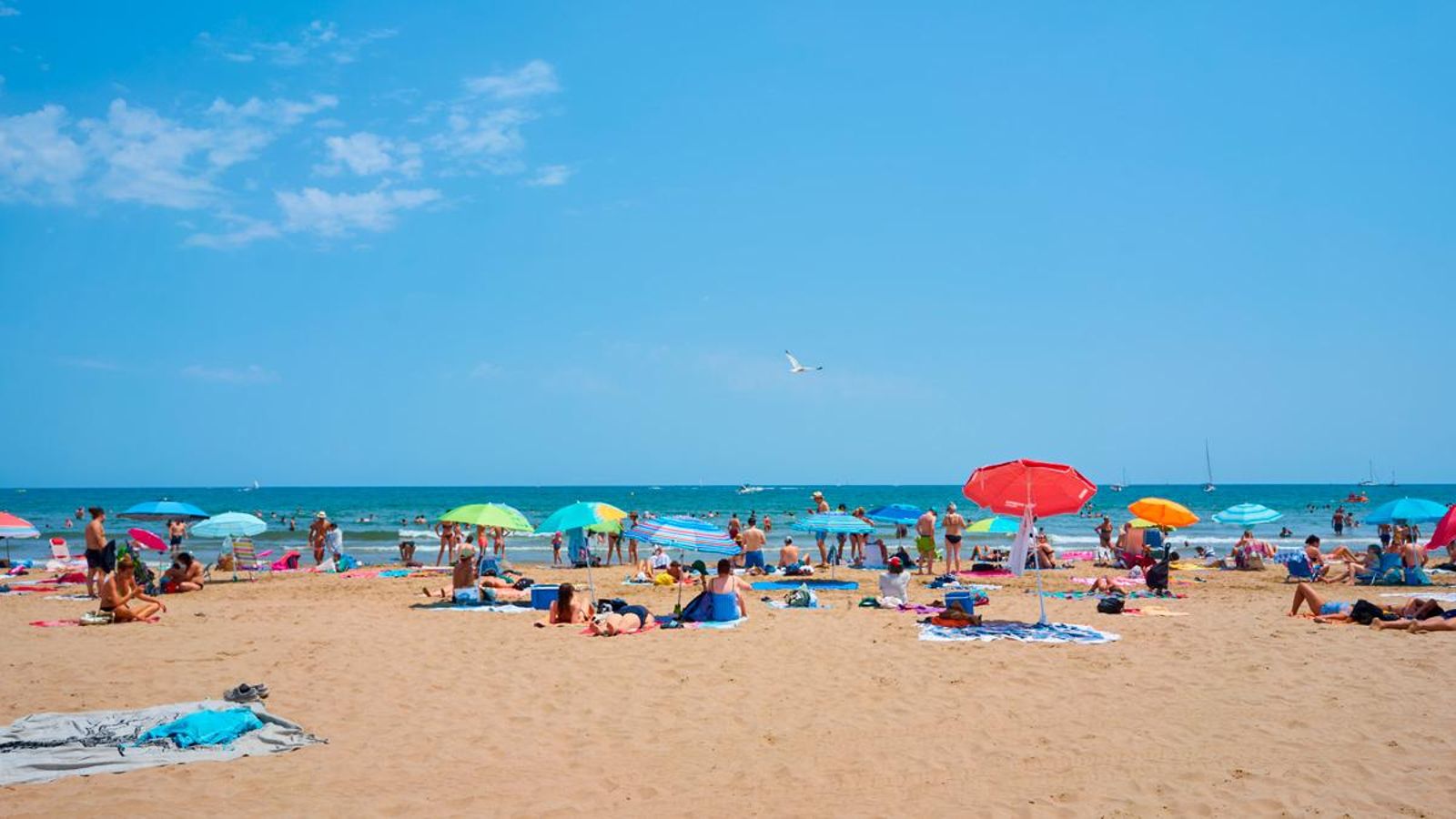 Imatge d'arxiu de la platja de la Malva-rosa de València