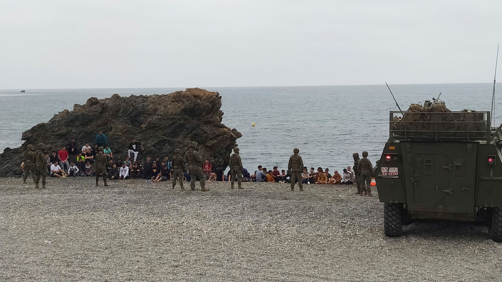 L'exèrcit vigila la costa de Ceuta aquest dimarts