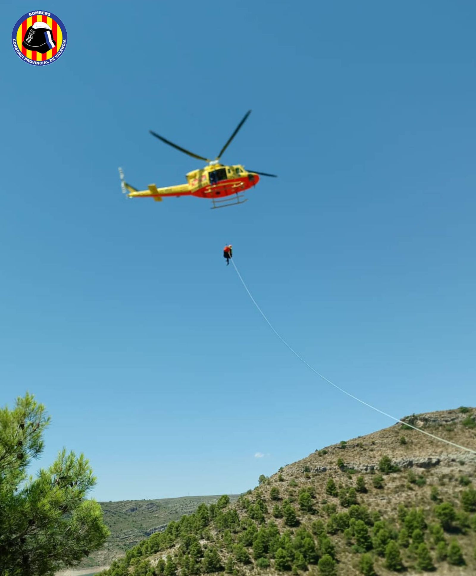 Rescat amb l'helicòpter