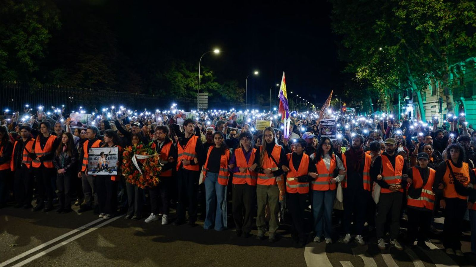 En imatge, un dels moments de la marxa a Madrid en record de Maricarmen Abascal