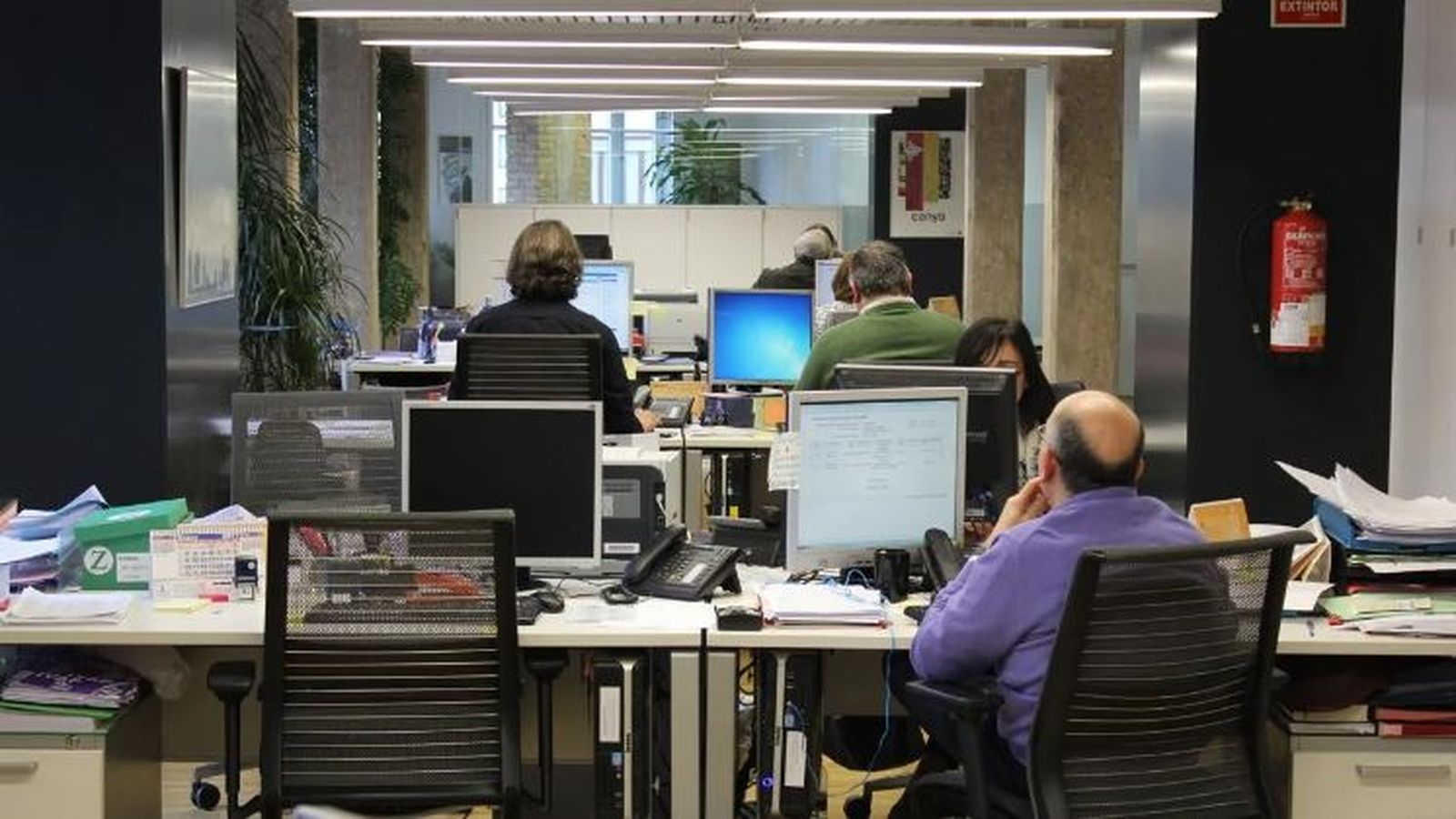 Funcionaris de l'administració valenciana, en una imatge d'arxiu