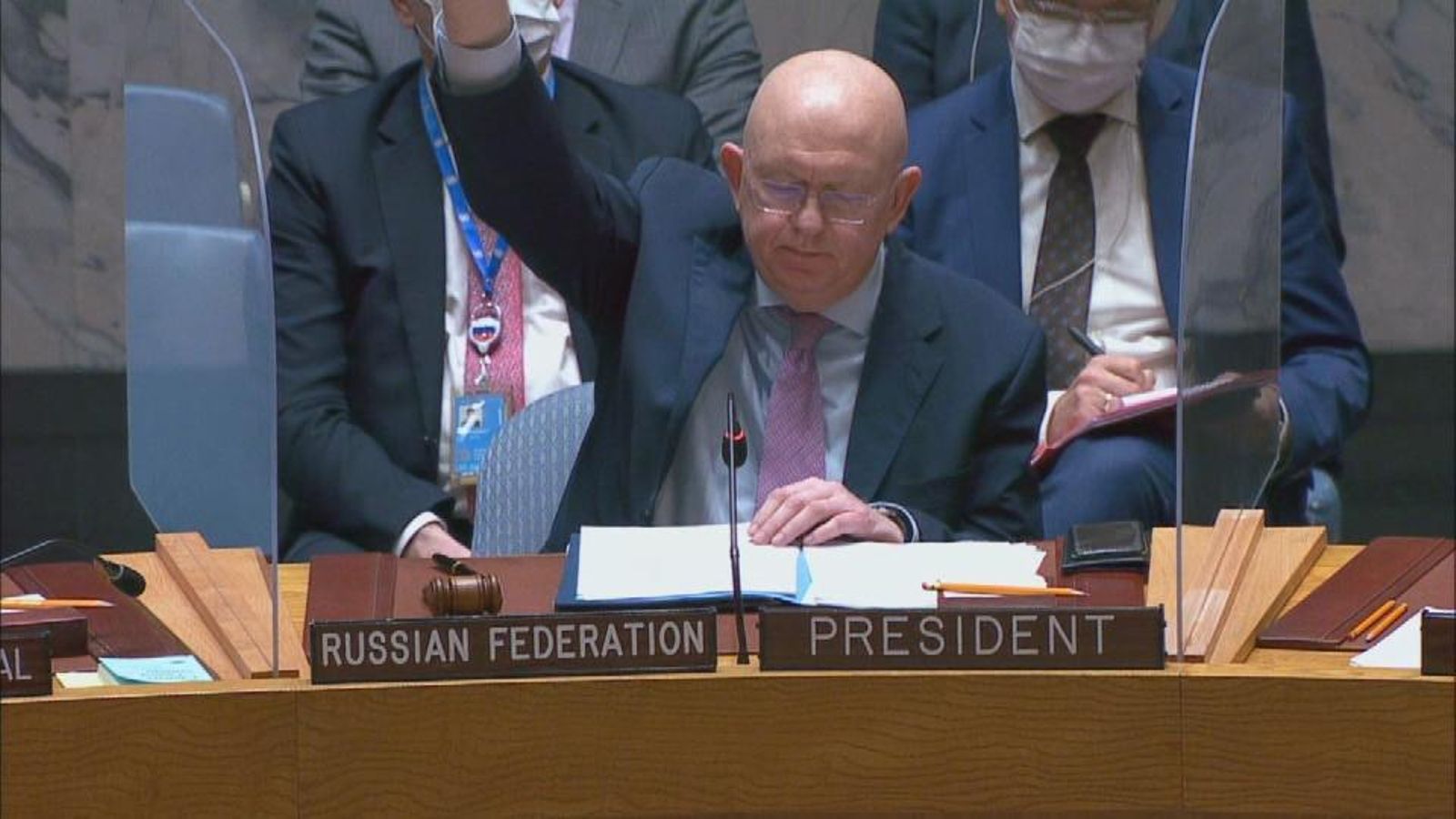 El representat de la Federació Russa a les Nacions Unides, Vasily Nebenzya