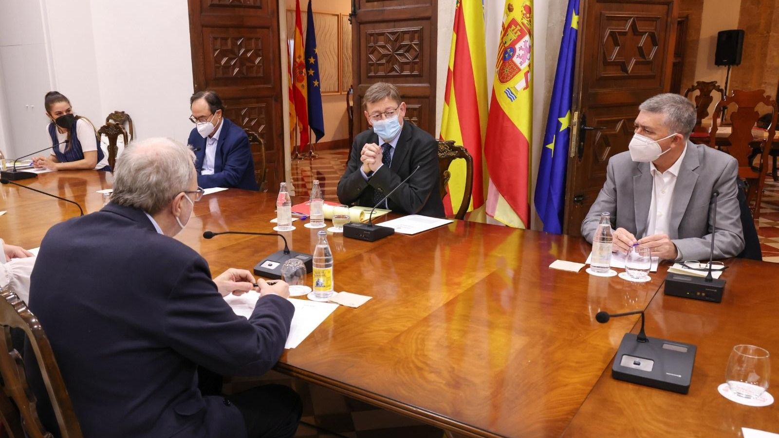 Reunió de Puig amb els consellers per a abordar la resposta econòmica davant la crisi energètica
