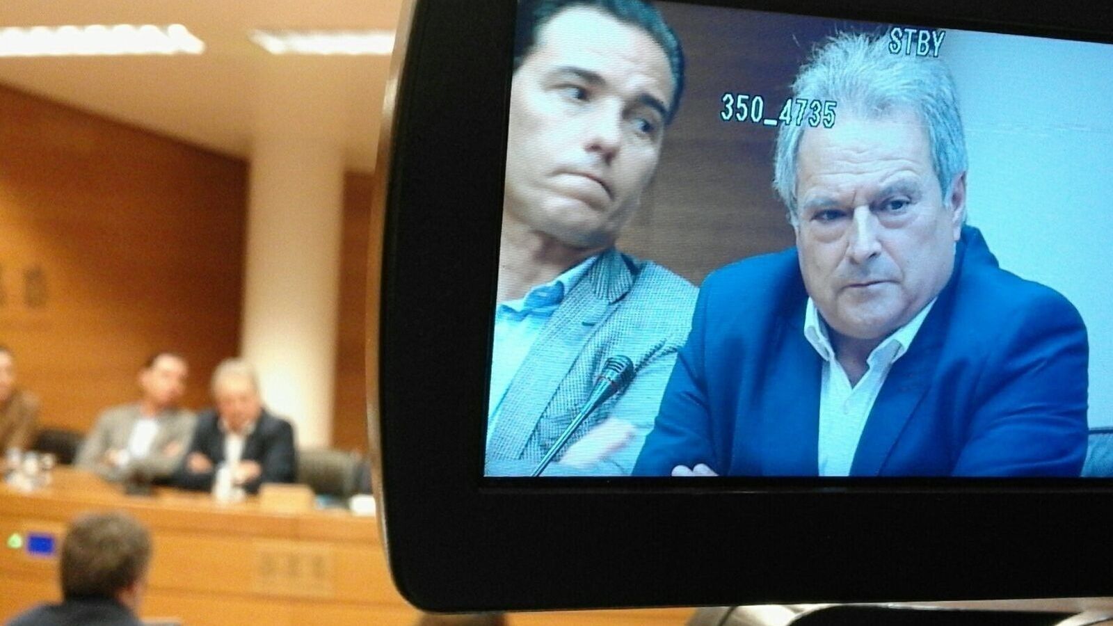 Rus junt amb el seu lletrat, Emilio Pérez Mora