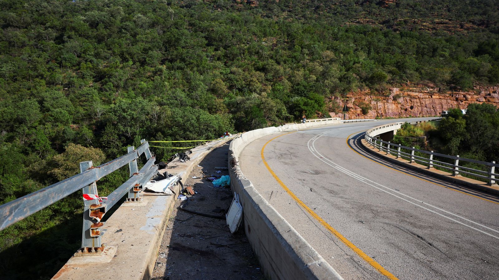 Viaducte en què ha tingut lloc l'accident, aquest dijous