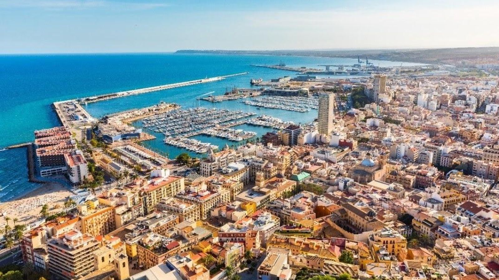 Vista aèria de la ciutat d'Alacant