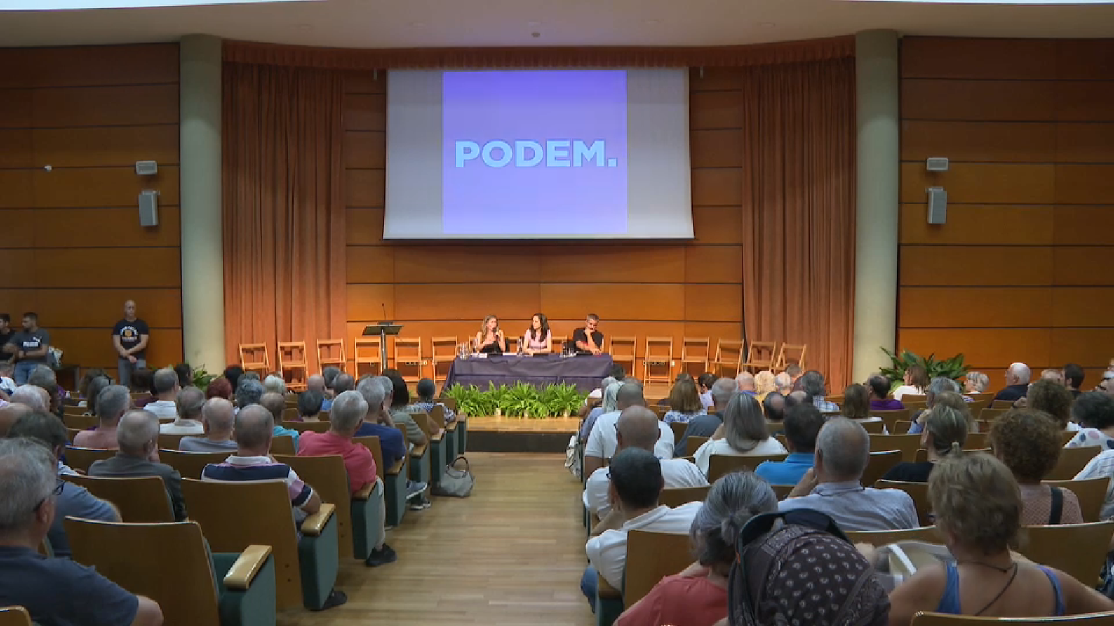 Acte organitzat per Podem aquest dissabte al saló d'actes del Jardí Botànic de València