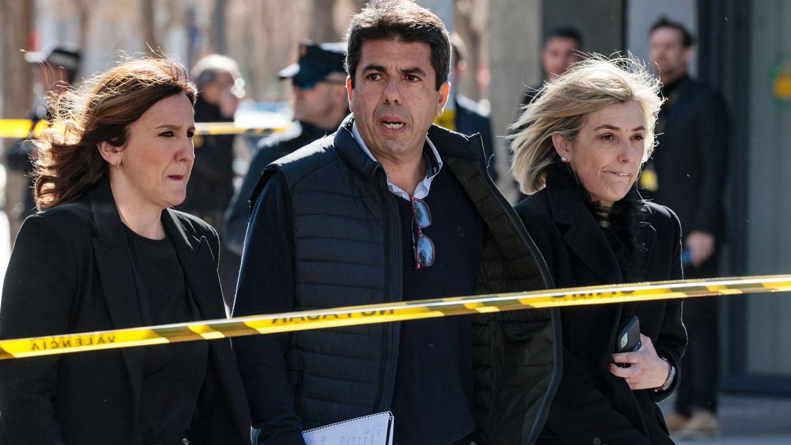 Mazón, amb l'alcaldessa de València i la consellera de Justícia, aquest divendres