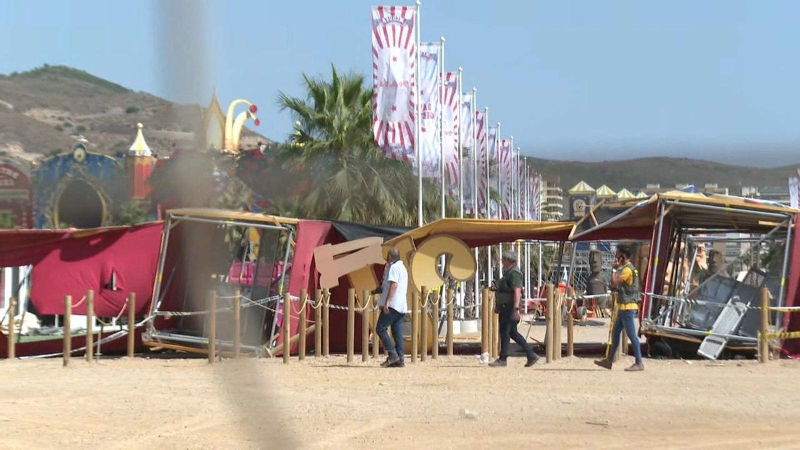 El recinte del Medusa Festival a Cullera després de l'accident del passat 13 d'agost