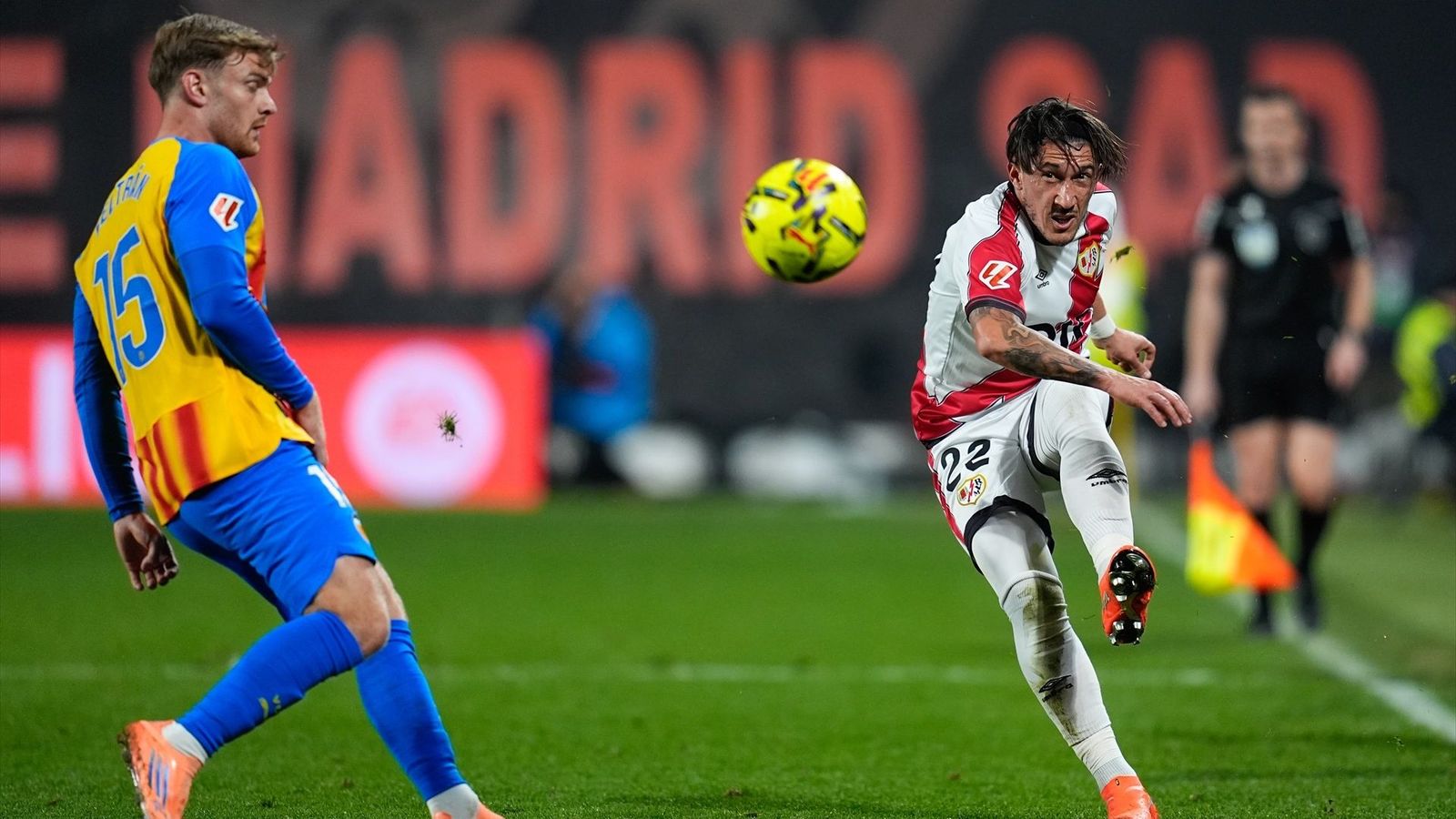 Lucas Beltrán, en el partit contra el Rayo