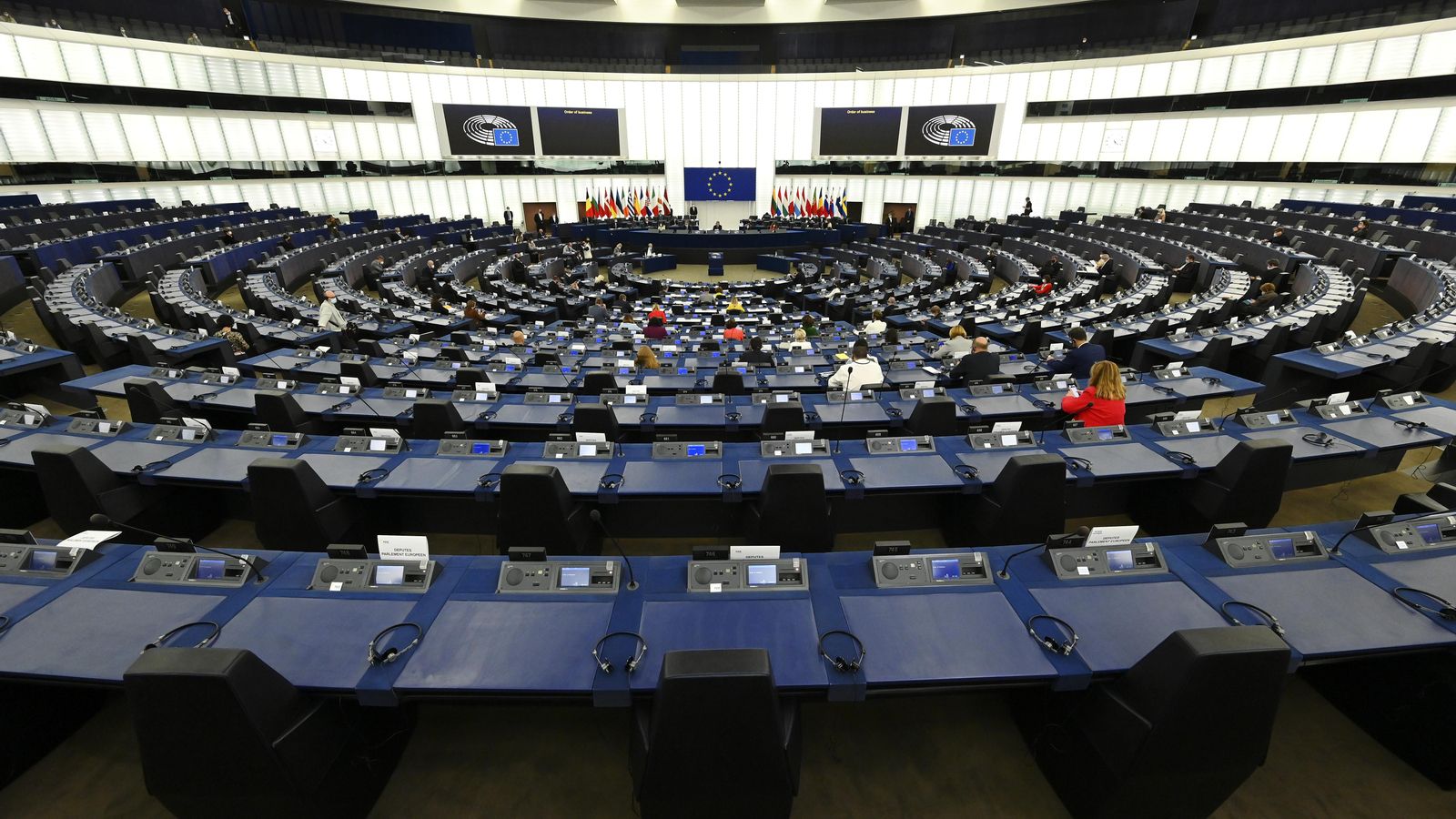 Sessió plenària del Parlament Europeu a Estrasburg, França, aquest passat dilluns
