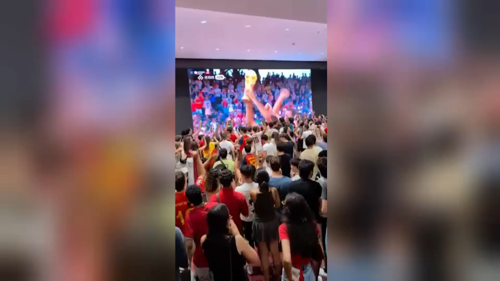 Celebració del Mundial al campus de la UPV a la Xina