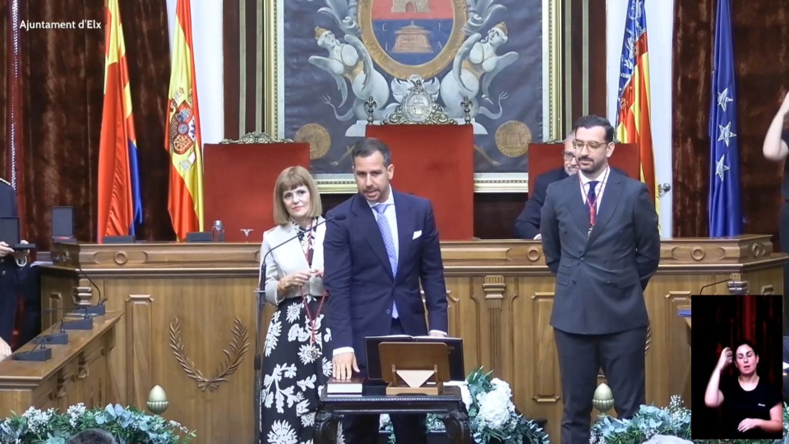 José Navarro, el dia que va prendre possessió del càrrec com a regidor d'Elx