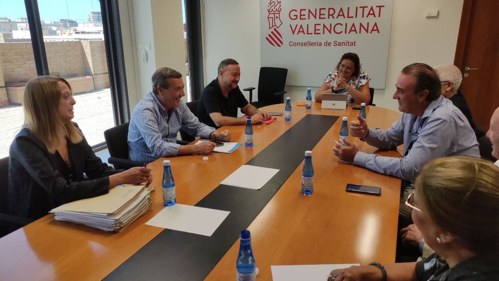 Marciano Gómez s'ha reunit amb representants del Sindicat Mèdic de la Comunitat Valenciana