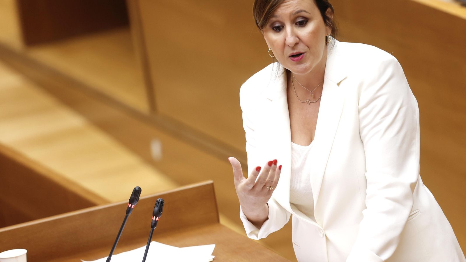 Maria José Català durant el Debat de Política General