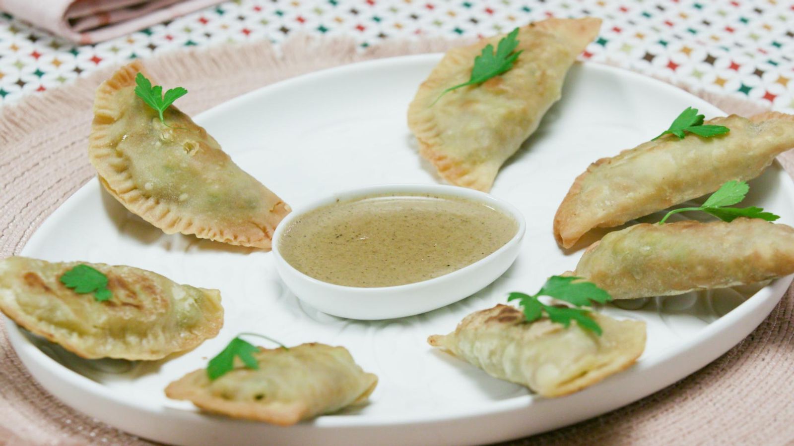 Pastissets de pésols i ceba