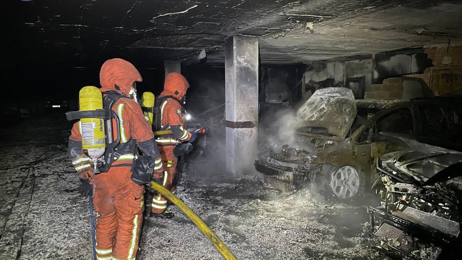 Garatge incendiat a Alaquàs