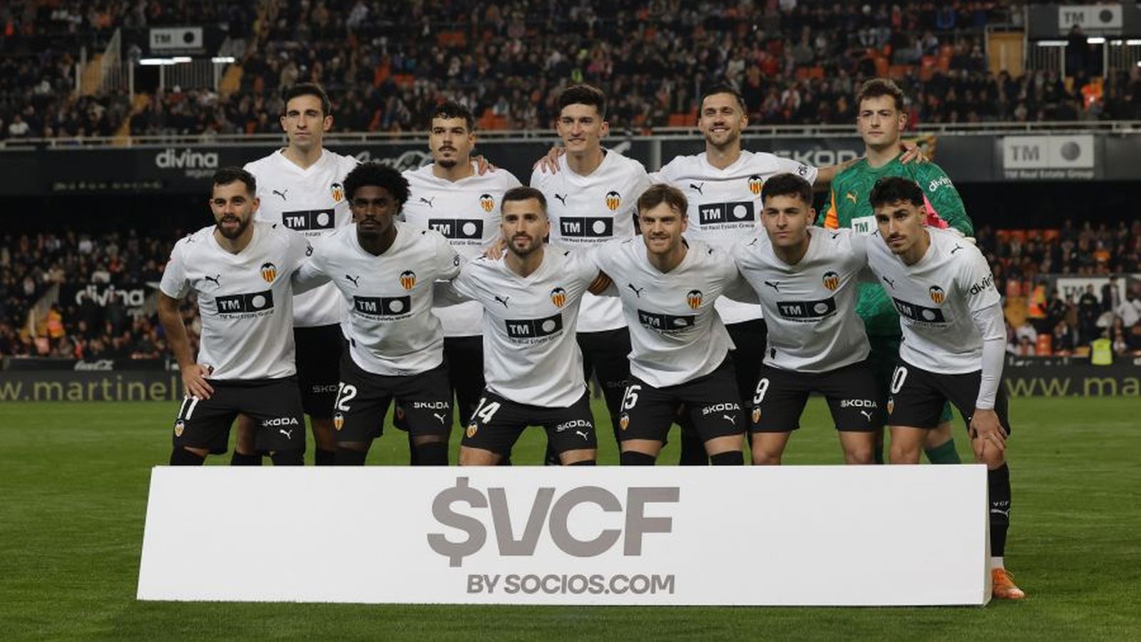 L'onze del València per a enfrontar-se al Mallorca