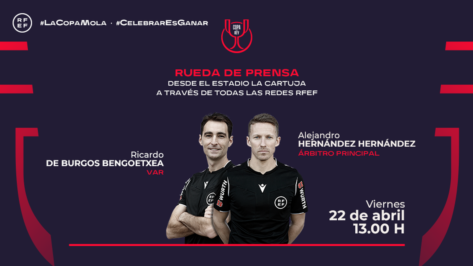 Hernández Hernández i De Burgos Bengoetxea seran els àrbitres de la final