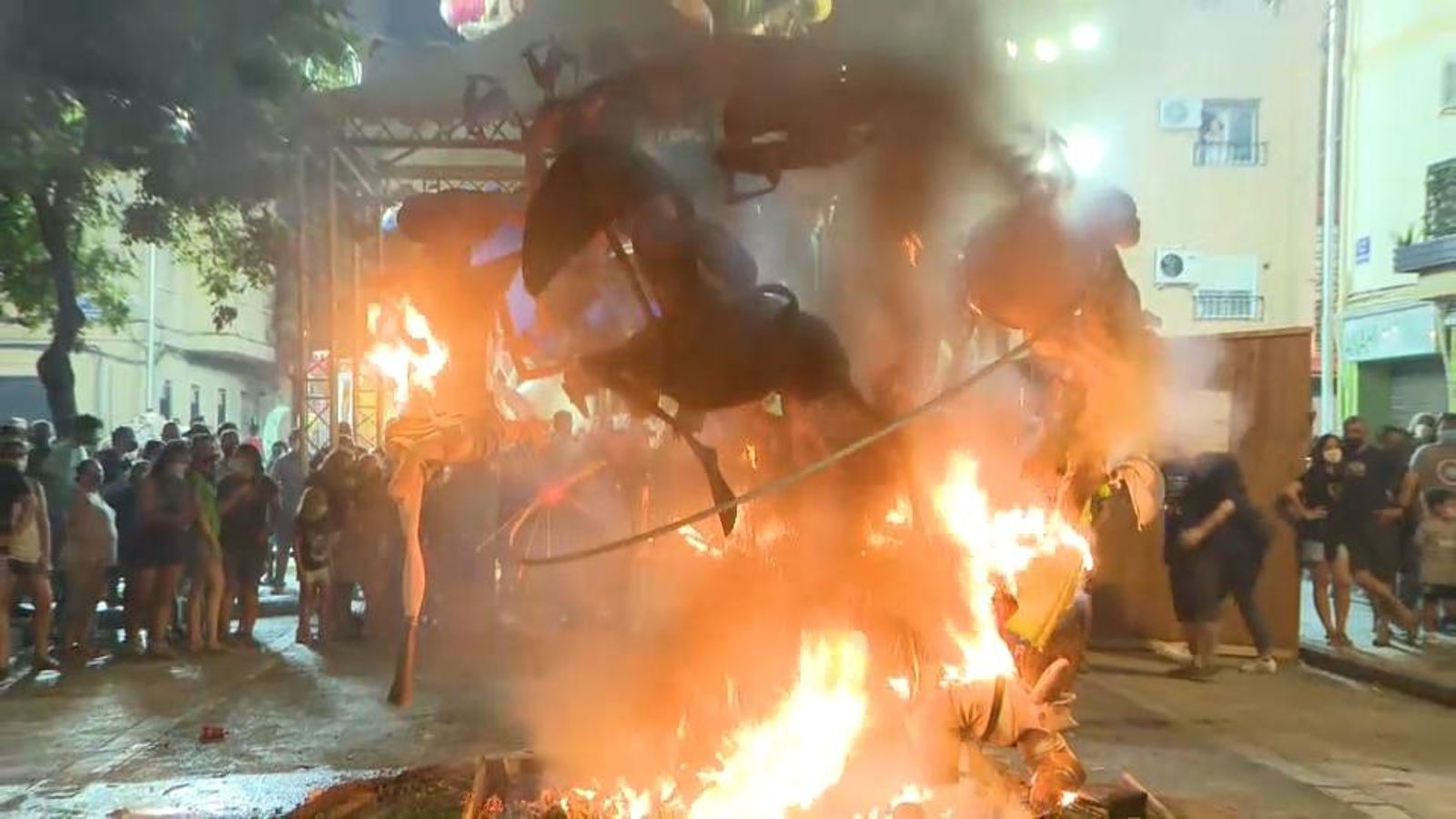 La falla Duc de Gaeta durant la Cremà