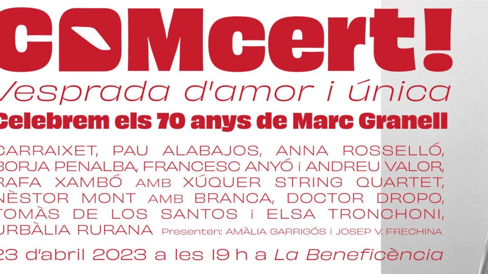 20.04.2023 | Concert 'Vesprada d'amor i única'