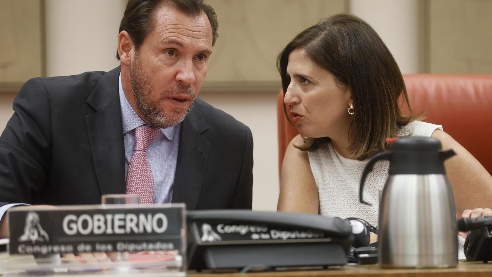El ministre Óscar Puente durant la seua intervenció al Congrés El ministre Óscar Puente durant la seua intervenció al Congrés