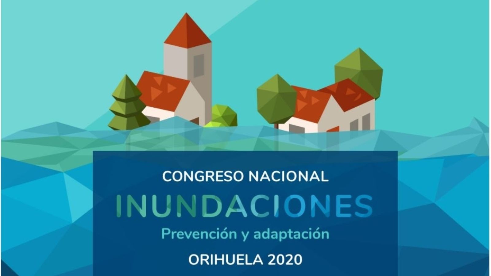 Cartell del Congrés Nacional d'Inundacions.