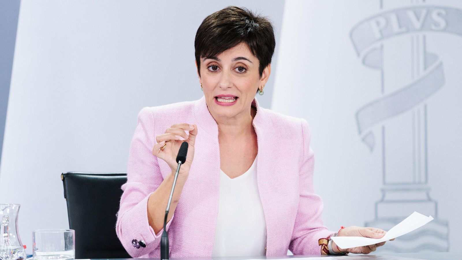 La ministra d'Habitatge i Agenda Urbana, Isabel Rodríguez, durant el Consell de Ministres