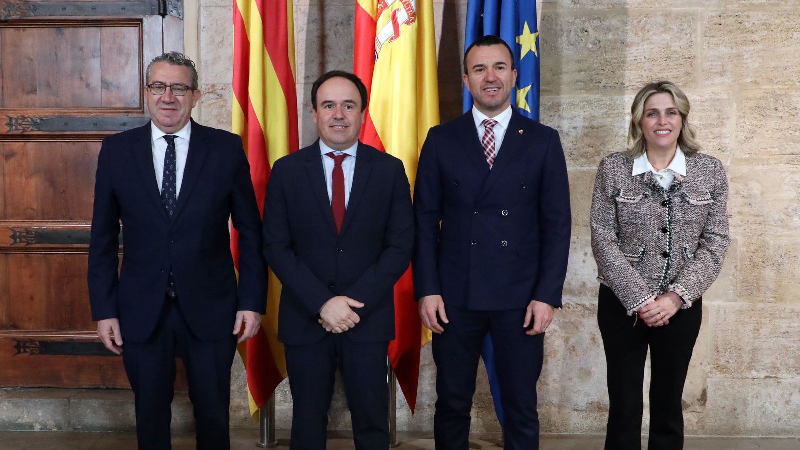 Juanfran Pérez Llorca es reunix amb Toni Pérez, Marta Barrachina i Vicent Mompó