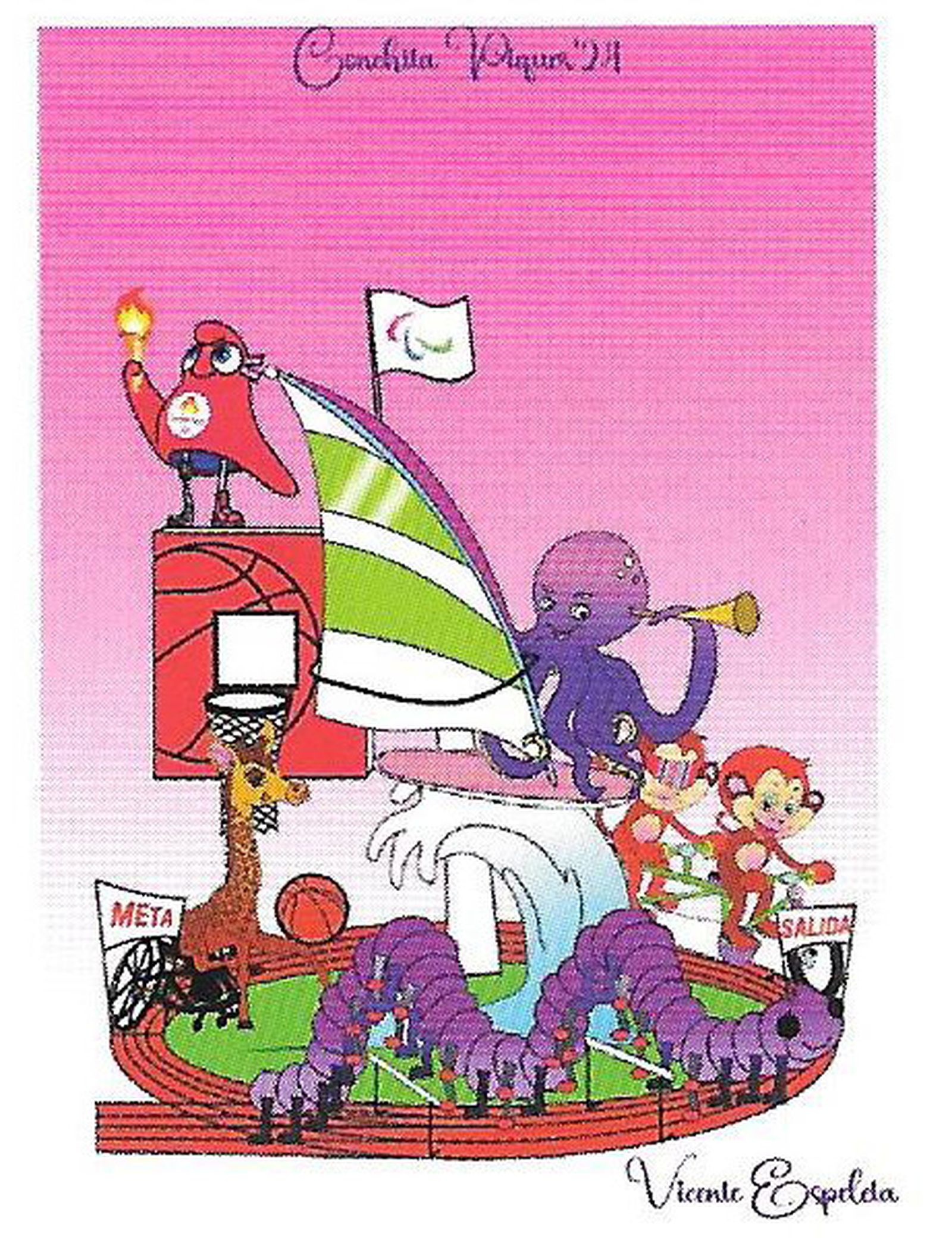 Falla infantil Conchita Piquer - Monestir de Poblet, guanyadora 1r premi La Colla en falles de 2024