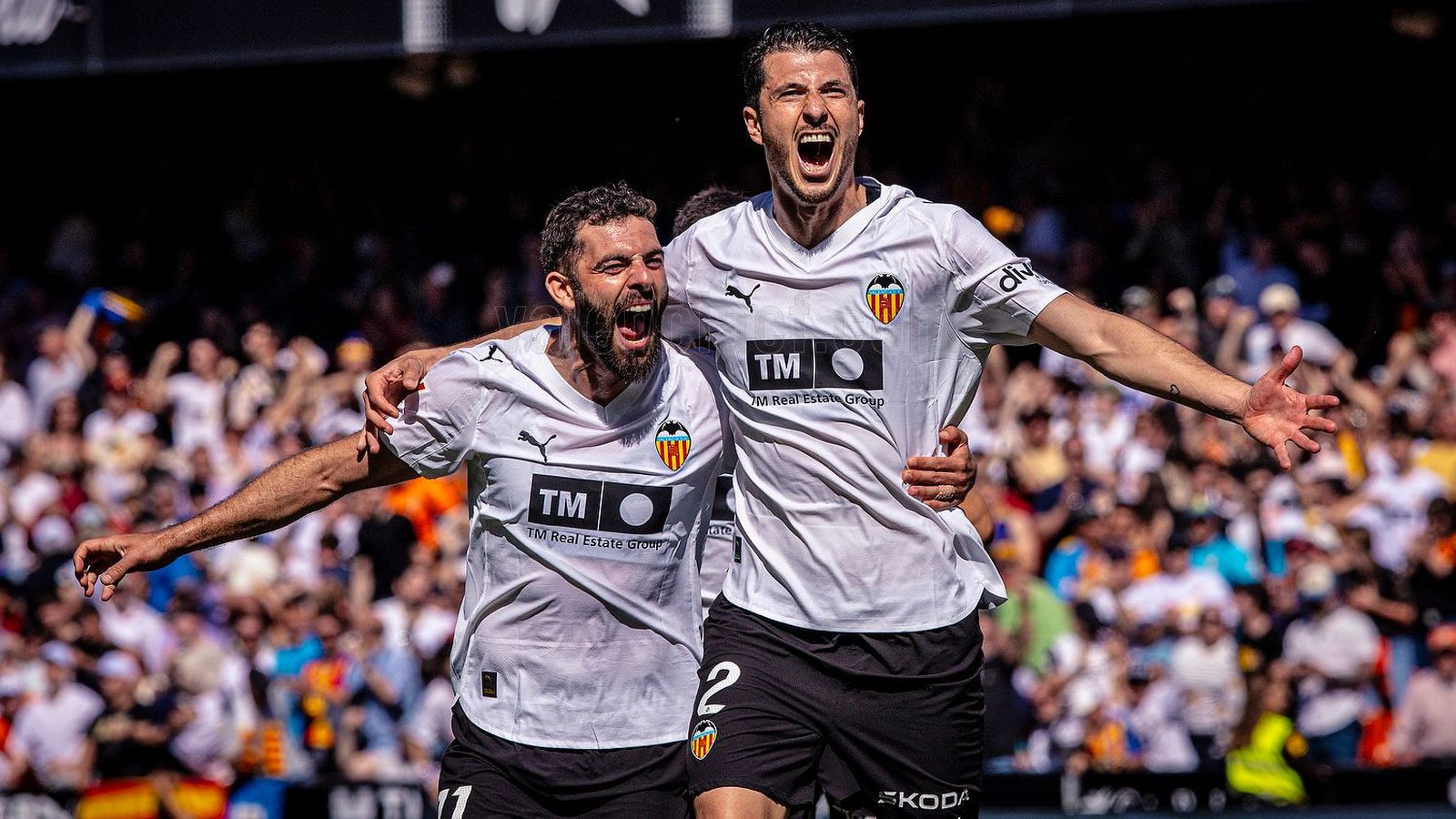 Guido i Rioja en una acció de partit