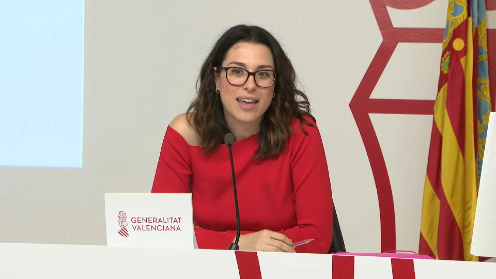 La vicepresidenta primera i portaveu del Consell, Aitana Mas, aquest divendres