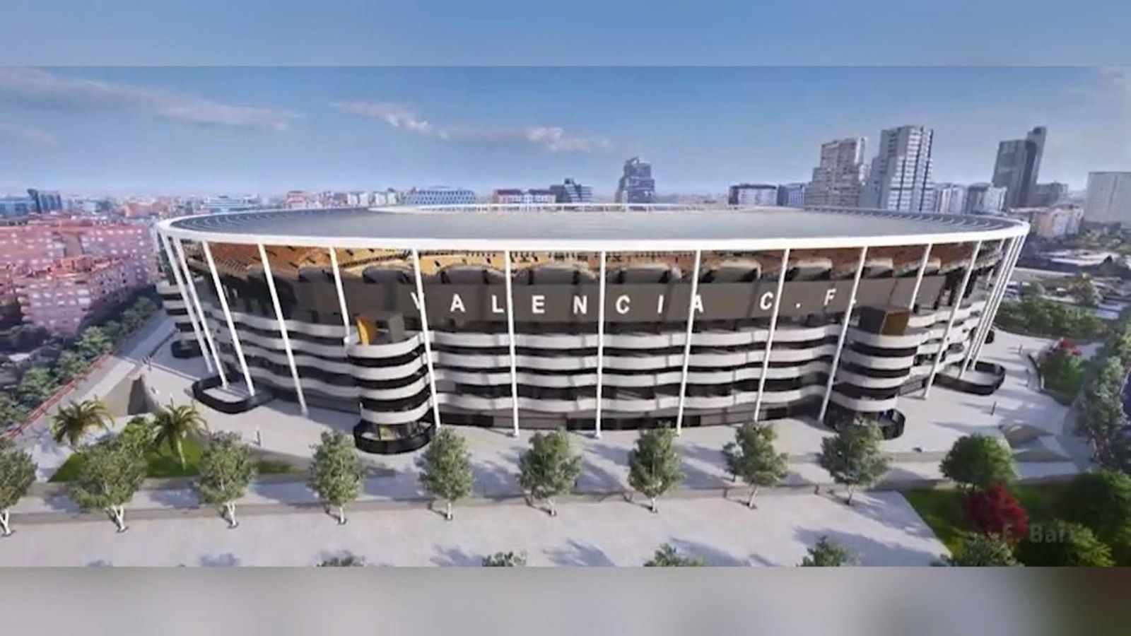 El projecte del nou Mestalla, al descobert
