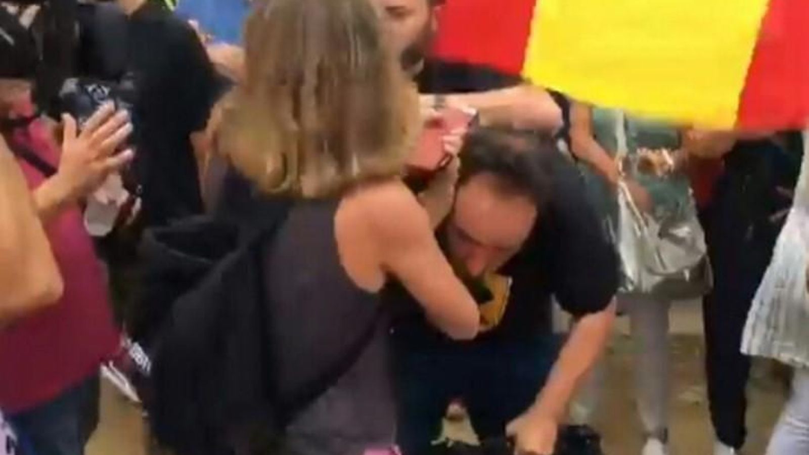 Concentració amb el lema "Per la convivència i contra la violència". Marta Pérez