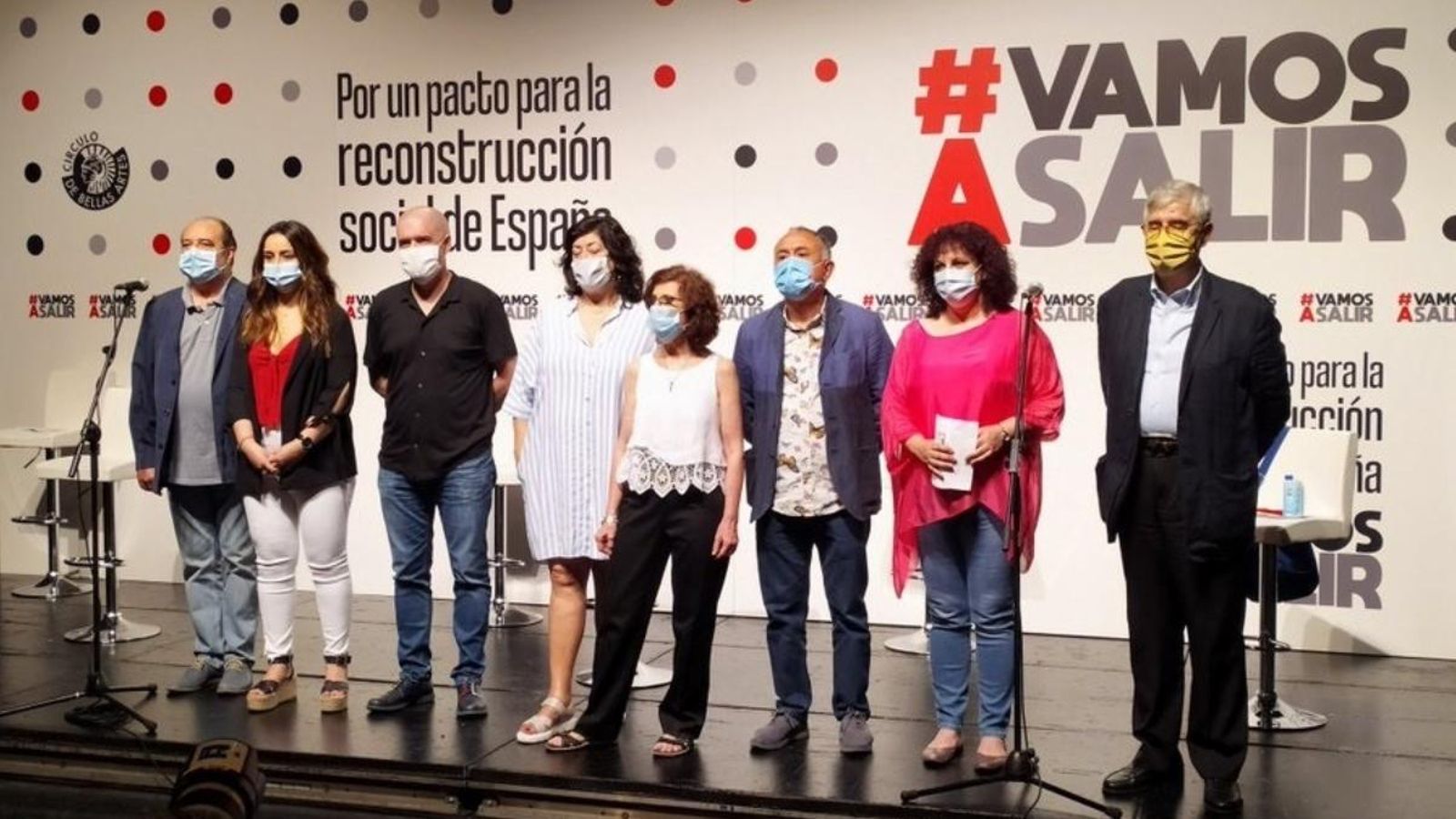 Presentació de manifest "Per un pacte per a la reconstrucció social d'Espanya"