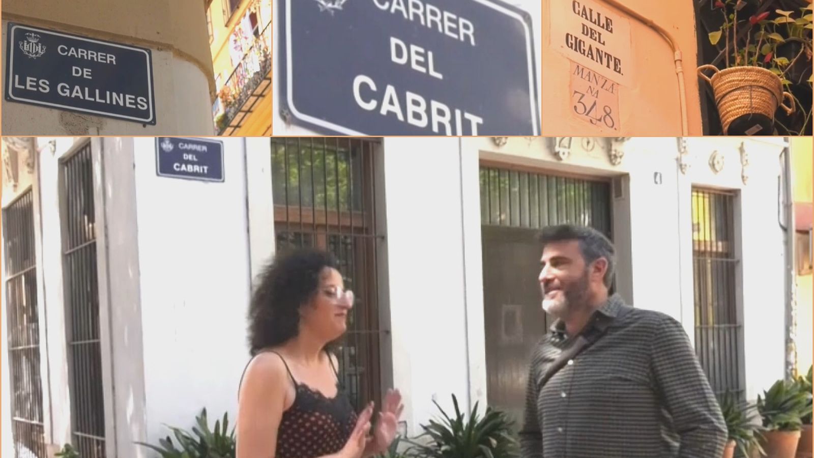 Els carrers de les Gallines, del Cabrit i del Gegant de València