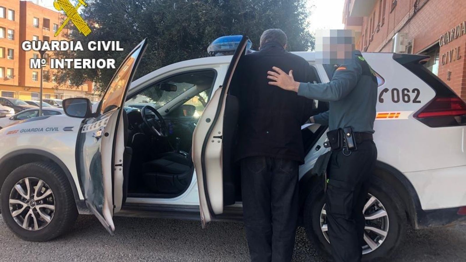 Moment de la detenció del lladre Moment de la detenció del lladre