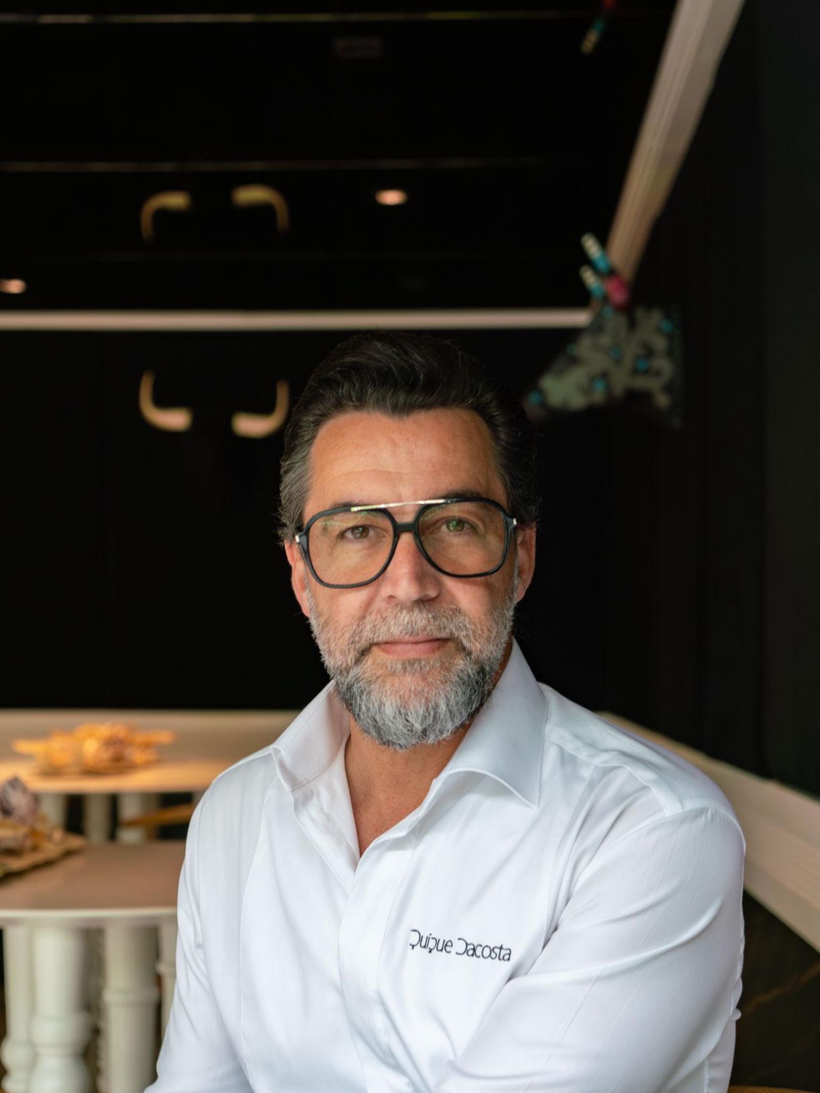 Quique Dacosta, a l'interior del seu restaurant de tres estreles michelin a Dénia