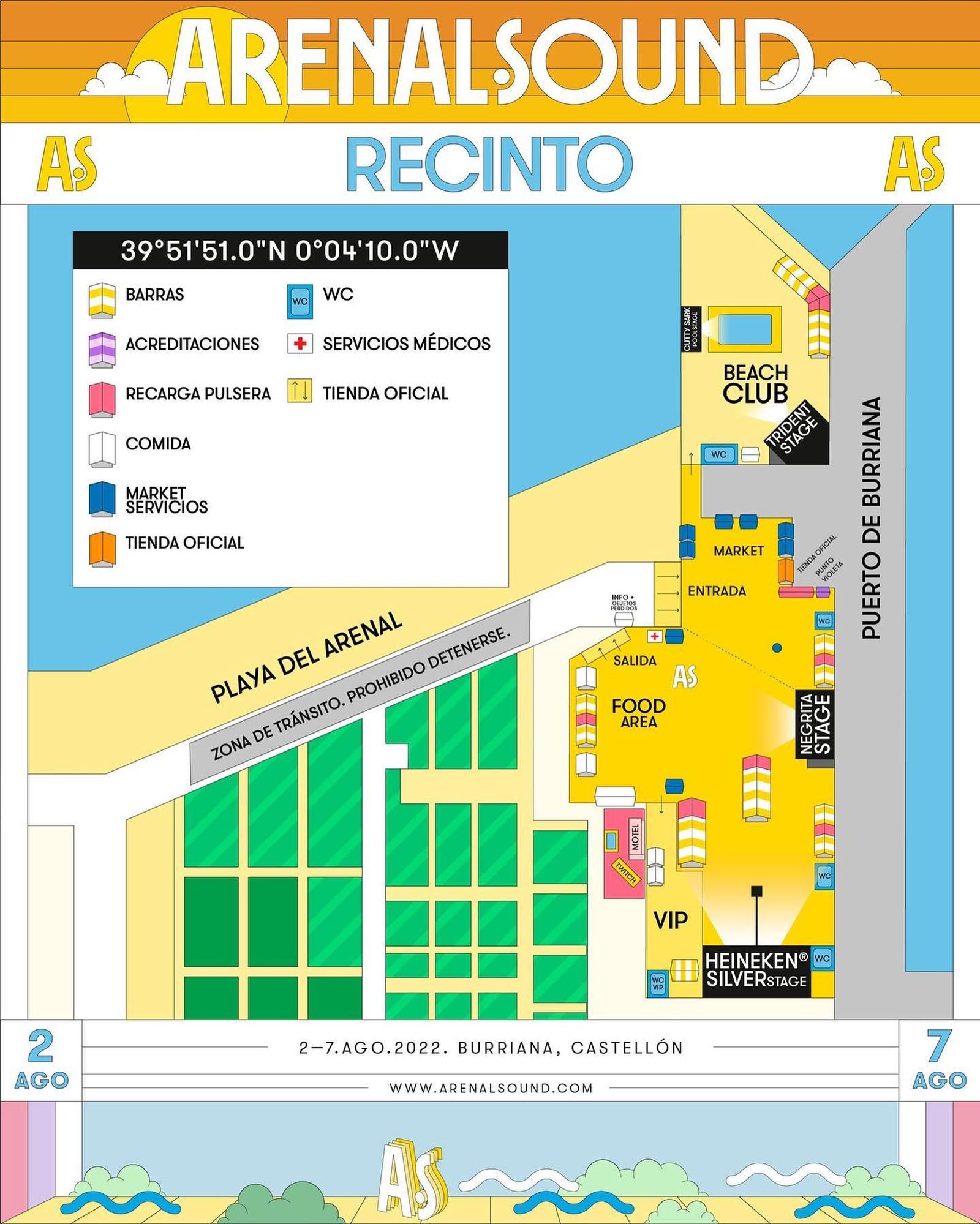 Mapa del recinte del festival