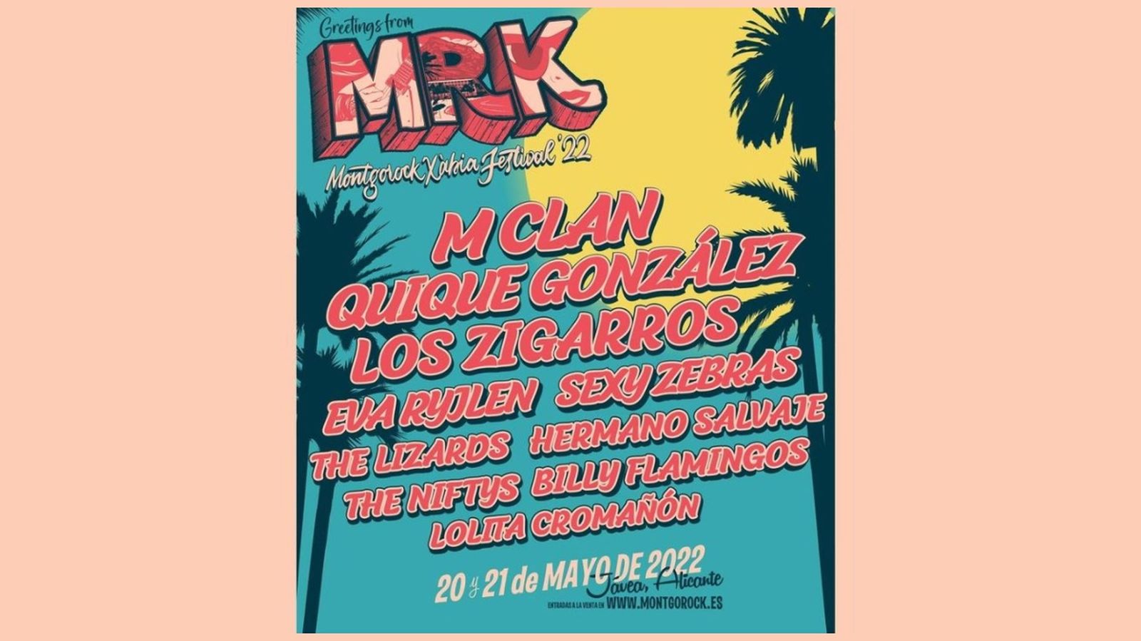 Cartell Montgorock Xàbia Festival 2022