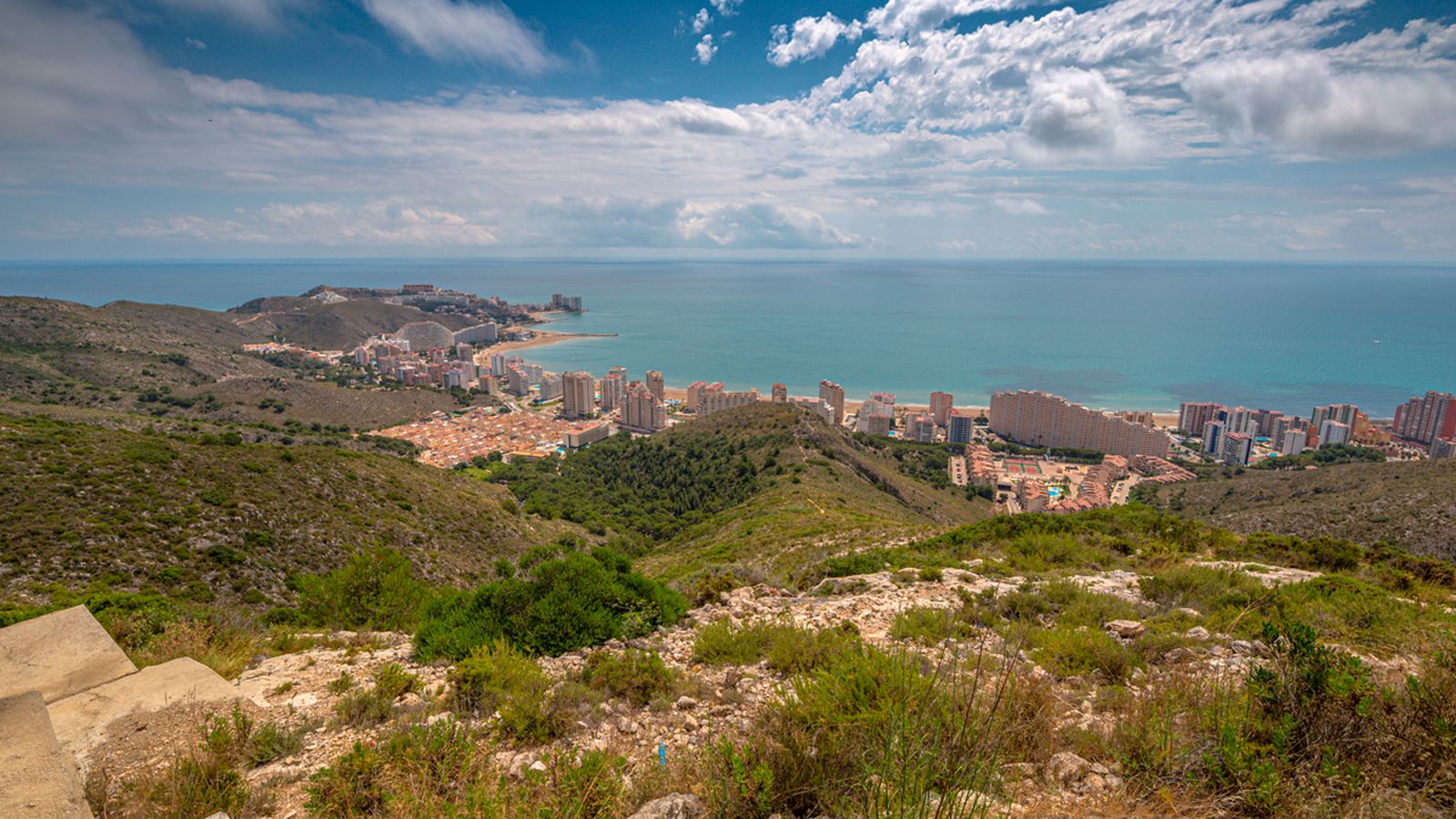 Vista aèria de Cullera des de la muntanya