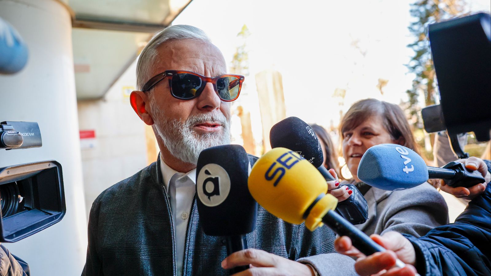 Marcos Benavent, a l'arribada als jutjats