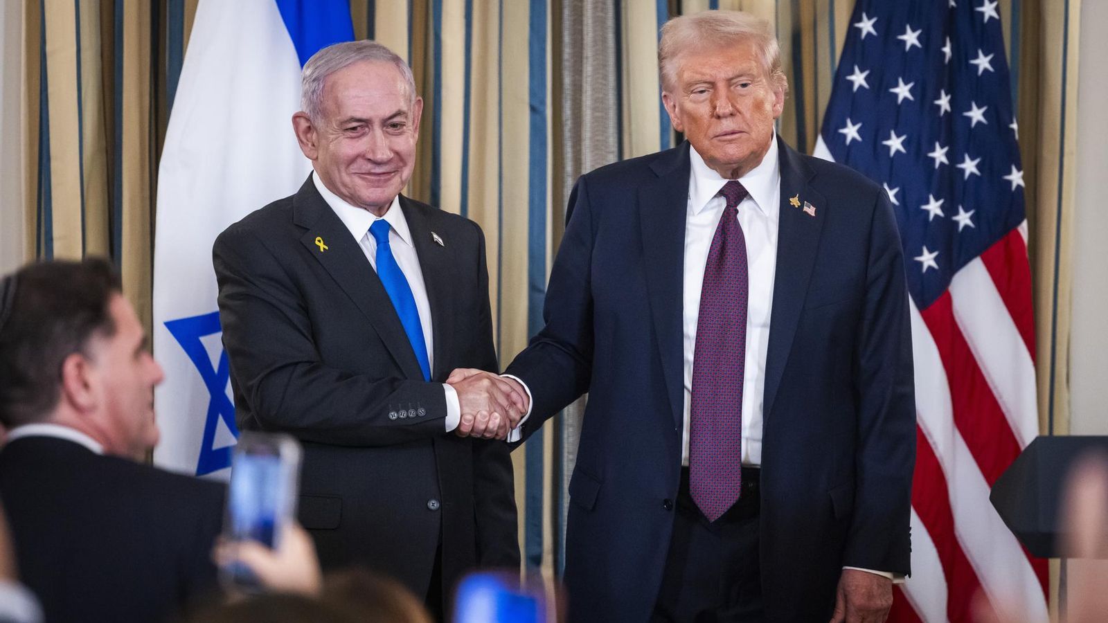 Donald Trump i Benjamin Netanyahu signen acord de pau